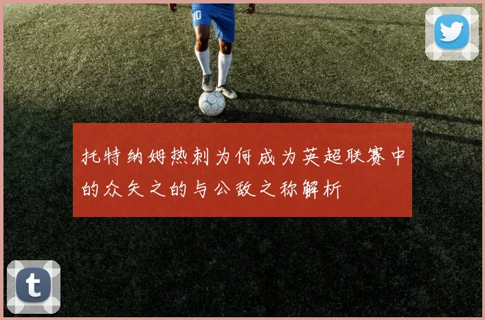 托特纳姆热刺为何成为英超联赛中的众矢之的与公敌之称解析